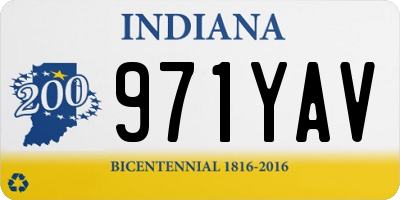 IN license plate 971YAV