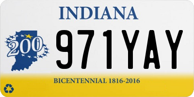 IN license plate 971YAY