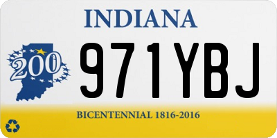 IN license plate 971YBJ