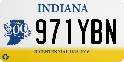 IN license plate 971YBN