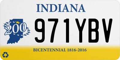 IN license plate 971YBV