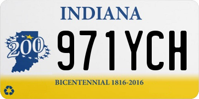 IN license plate 971YCH