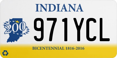 IN license plate 971YCL