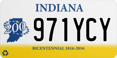 IN license plate 971YCY