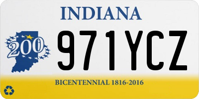IN license plate 971YCZ