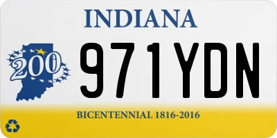 IN license plate 971YDN