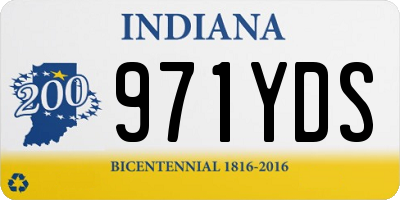 IN license plate 971YDS