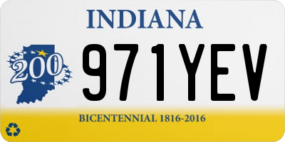 IN license plate 971YEV