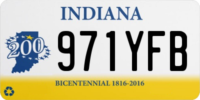 IN license plate 971YFB