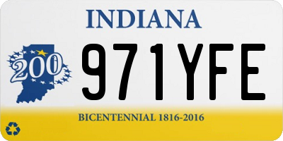 IN license plate 971YFE