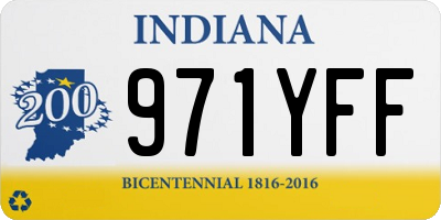 IN license plate 971YFF