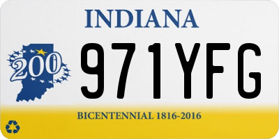 IN license plate 971YFG