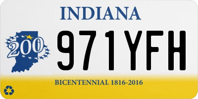 IN license plate 971YFH
