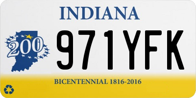IN license plate 971YFK