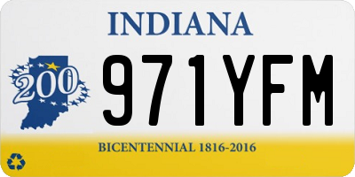 IN license plate 971YFM