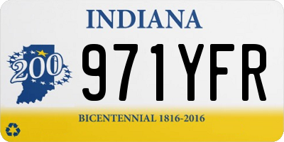IN license plate 971YFR