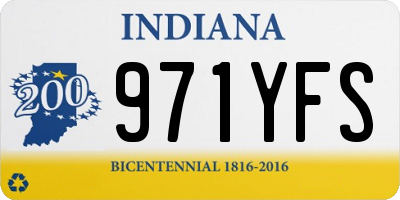 IN license plate 971YFS