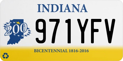 IN license plate 971YFV