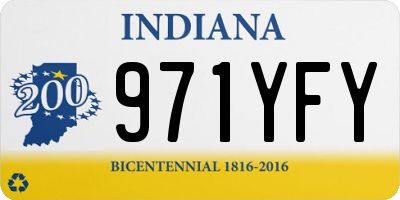 IN license plate 971YFY