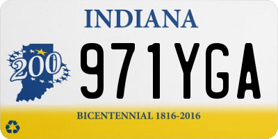 IN license plate 971YGA