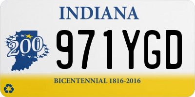 IN license plate 971YGD