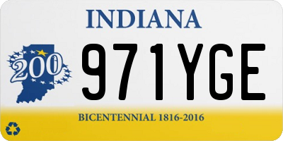 IN license plate 971YGE