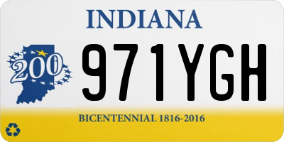 IN license plate 971YGH