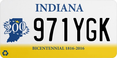 IN license plate 971YGK