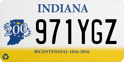 IN license plate 971YGZ