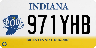 IN license plate 971YHB