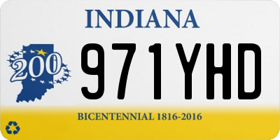 IN license plate 971YHD