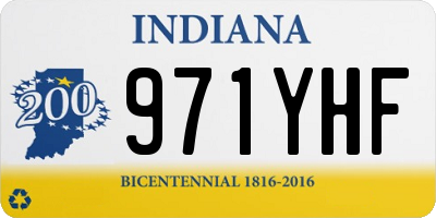 IN license plate 971YHF