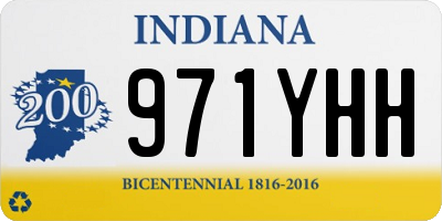 IN license plate 971YHH