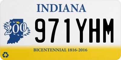 IN license plate 971YHM