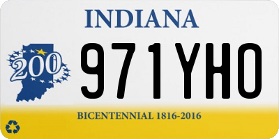 IN license plate 971YHO