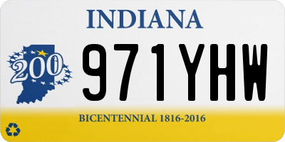 IN license plate 971YHW