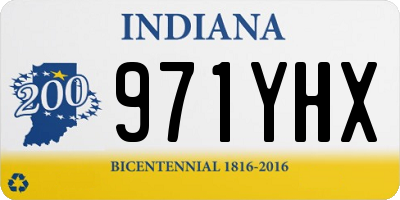 IN license plate 971YHX