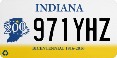 IN license plate 971YHZ
