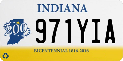 IN license plate 971YIA