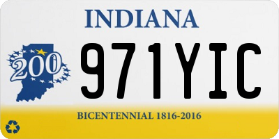 IN license plate 971YIC