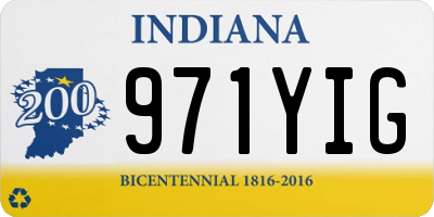 IN license plate 971YIG