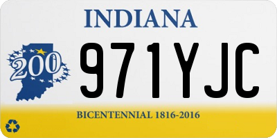 IN license plate 971YJC