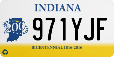 IN license plate 971YJF