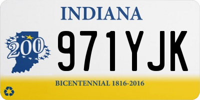 IN license plate 971YJK