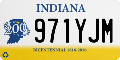 IN license plate 971YJM