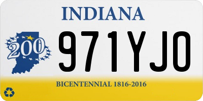 IN license plate 971YJO