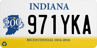 IN license plate 971YKA