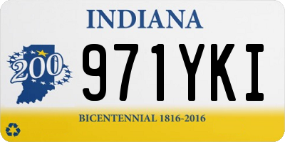 IN license plate 971YKI
