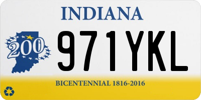 IN license plate 971YKL