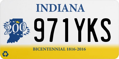 IN license plate 971YKS